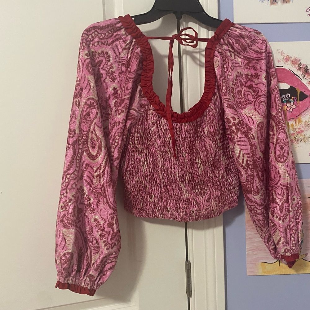 Free People: Dare Me Velvet Blouse - Picture 10 of 11